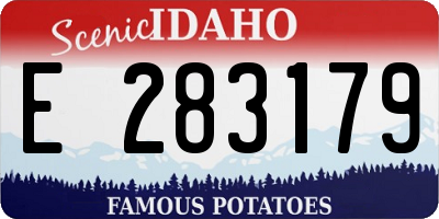 ID license plate E283179