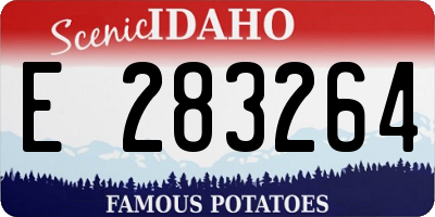 ID license plate E283264