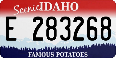ID license plate E283268