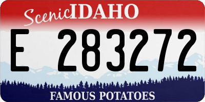 ID license plate E283272