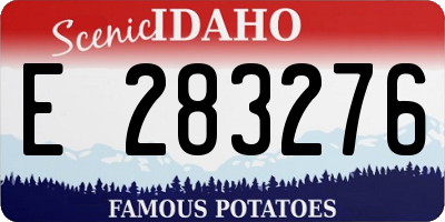 ID license plate E283276
