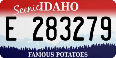 ID license plate E283279