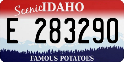 ID license plate E283290