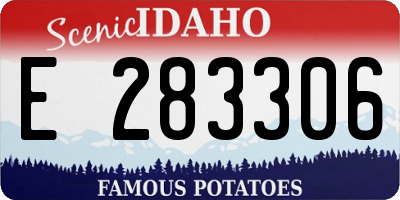 ID license plate E283306