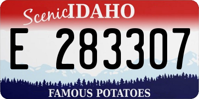 ID license plate E283307