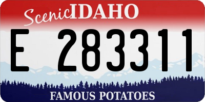 ID license plate E283311