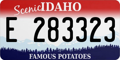 ID license plate E283323