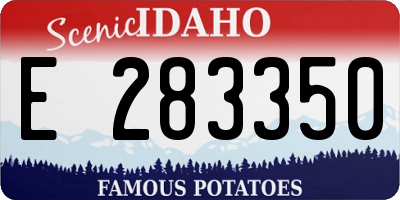 ID license plate E283350