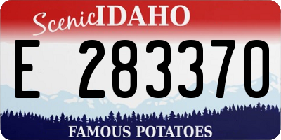 ID license plate E283370