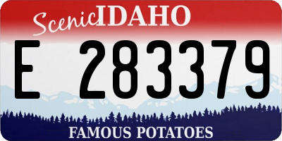 ID license plate E283379