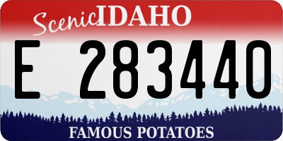 ID license plate E283440