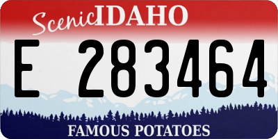 ID license plate E283464