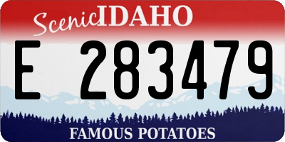 ID license plate E283479