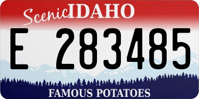 ID license plate E283485