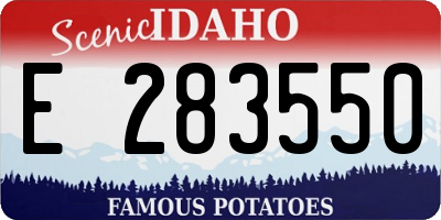 ID license plate E283550