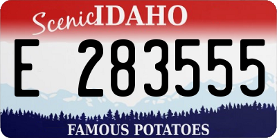 ID license plate E283555