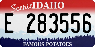 ID license plate E283556