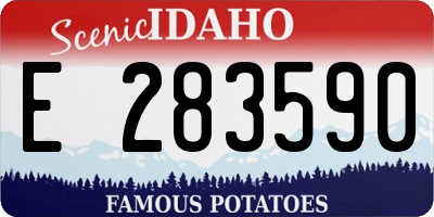 ID license plate E283590