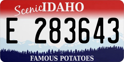 ID license plate E283643