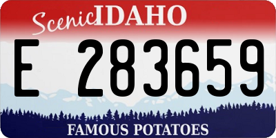 ID license plate E283659