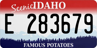 ID license plate E283679
