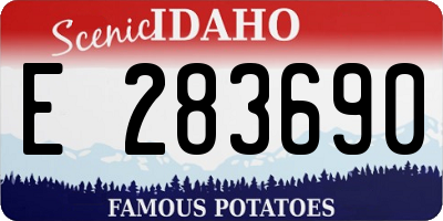 ID license plate E283690