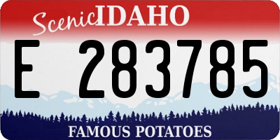 ID license plate E283785