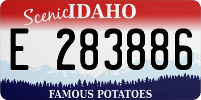 ID license plate E283886