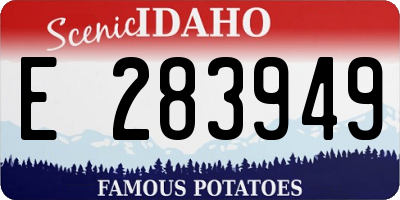 ID license plate E283949