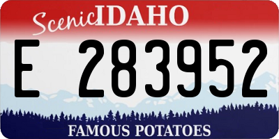 ID license plate E283952