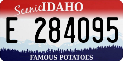 ID license plate E284095