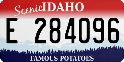 ID license plate E284096