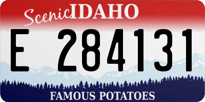 ID license plate E284131