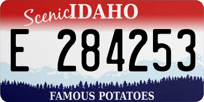 ID license plate E284253