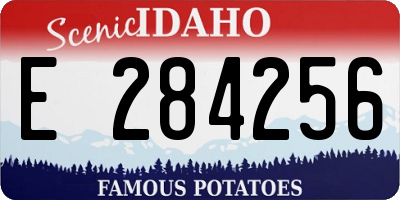 ID license plate E284256