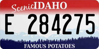 ID license plate E284275