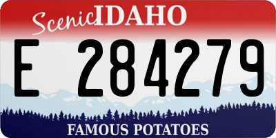 ID license plate E284279