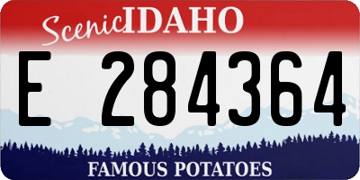 ID license plate E284364
