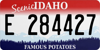 ID license plate E284427