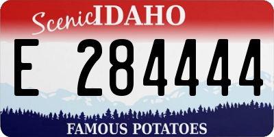 ID license plate E284444