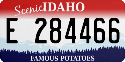 ID license plate E284466