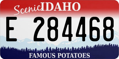 ID license plate E284468