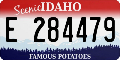 ID license plate E284479