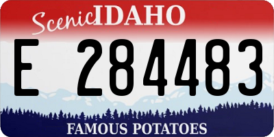ID license plate E284483