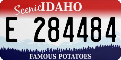 ID license plate E284484