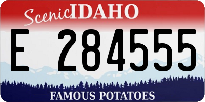 ID license plate E284555