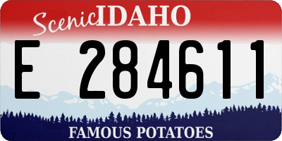ID license plate E284611