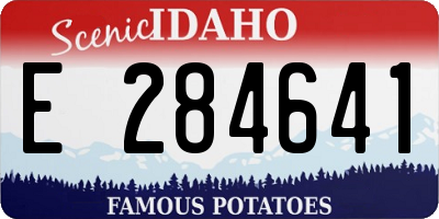 ID license plate E284641