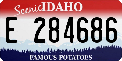 ID license plate E284686
