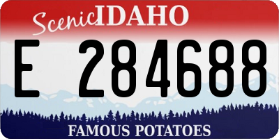 ID license plate E284688